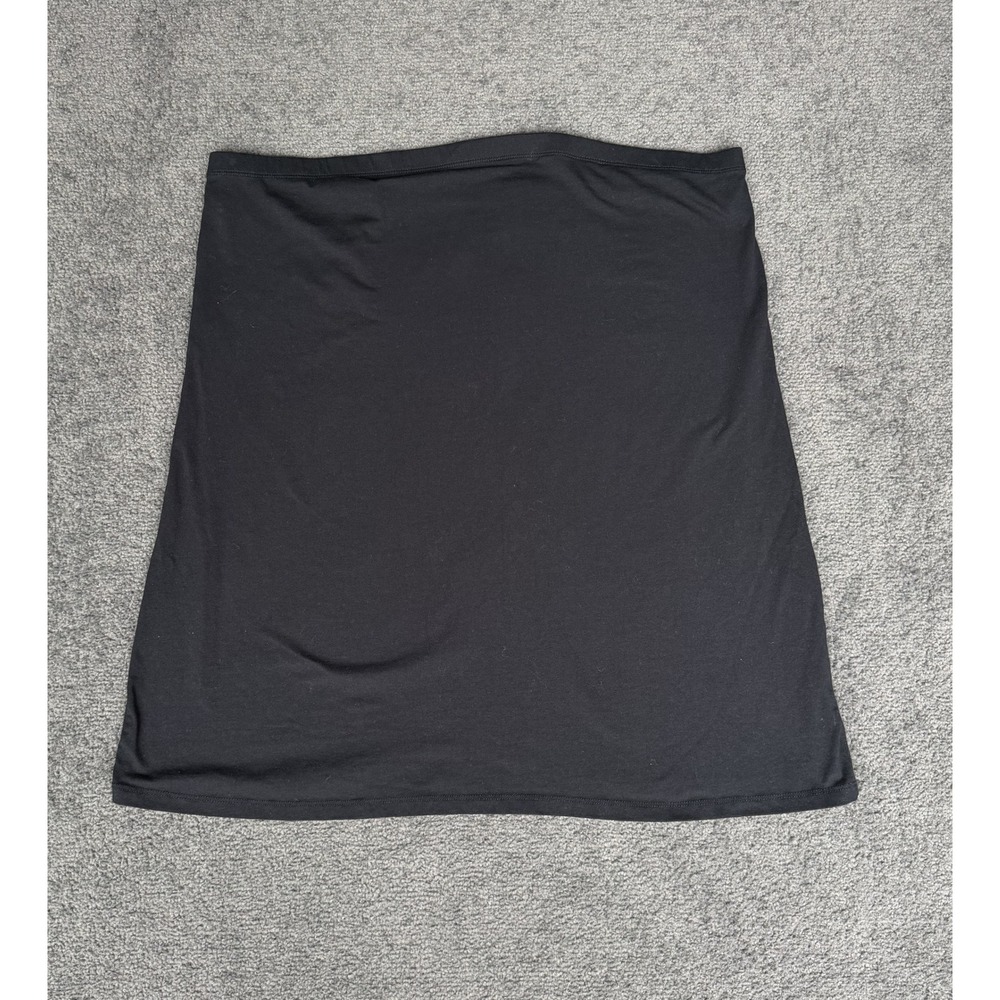 Torrid Black Cotton Spandex Mini Skirt Plus Size 3 Stretchy Casual Jersey